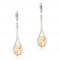 Creamy Oval Zircon Stone Crystal Droplet Earring.JPG